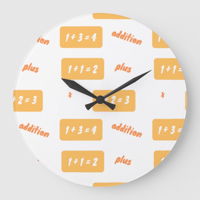 Plus one learning large clock (Front)