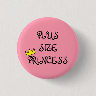 Plus Size Princess 3 Cm Round Badge
