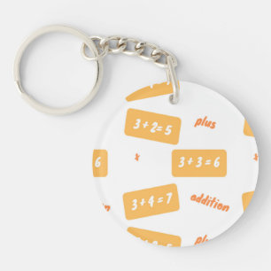 Plus three learning key ring