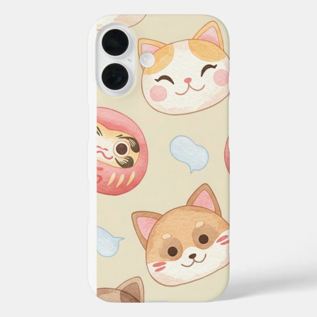  Plush Faces by Natasha Us   Case-Mate iPhone Case (Back)