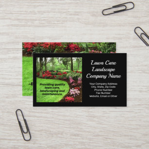 Plush Green Landscape Lawn Care Business Card
