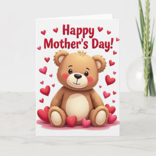 Plush Mothers Day Love Card
