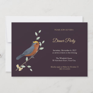 Plushcap Bird Dinner Party Invitation