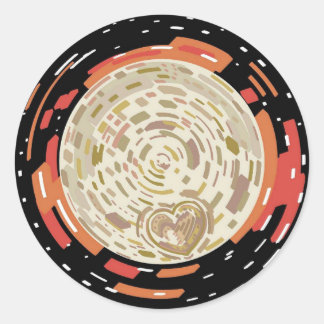 Pluto 22' classic round sticker