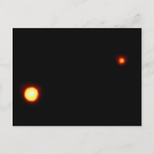 Pluto and Its Moon, Charon Postcard