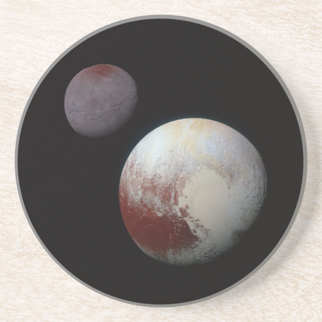 Pluto & Charon 9th or Dwarf Planet Solar System Coaster (Front)
