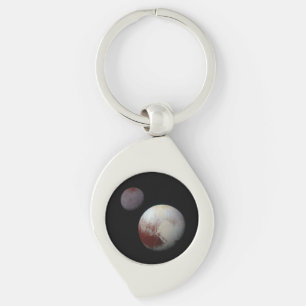 Pluto & Charon 9th or Dwarf Planet Solar System Key Ring