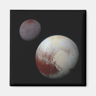 Pluto & Charon 9th or Dwarf Planet Solar System Magnet