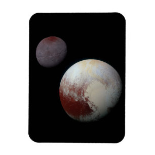 Pluto & Charon 9th or Dwarf Planet Solar System Magnet