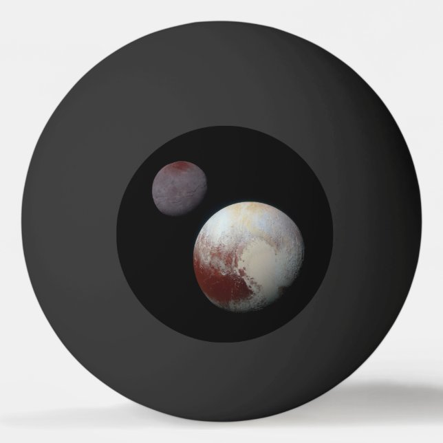 Pluto & Charon 9th or Dwarf Planet Solar System Ping Pong Ball (Front)