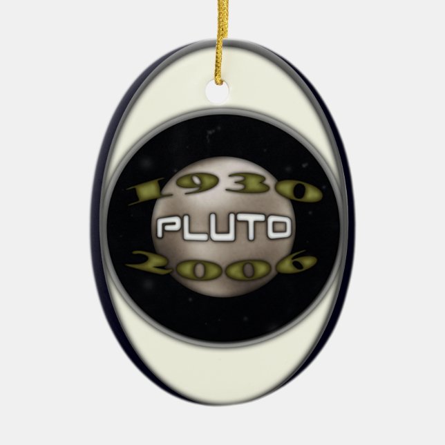 Pluto Commemorative 1930-2006 Ceramic Ornament (Front)