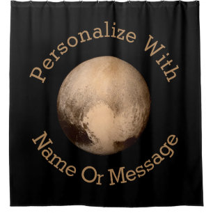 Pluto Graphic Shower Curtain