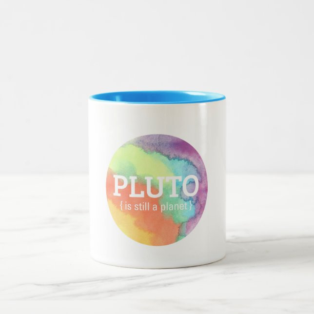 "Pluto is Still a Planet" Illustration Mug (Center)