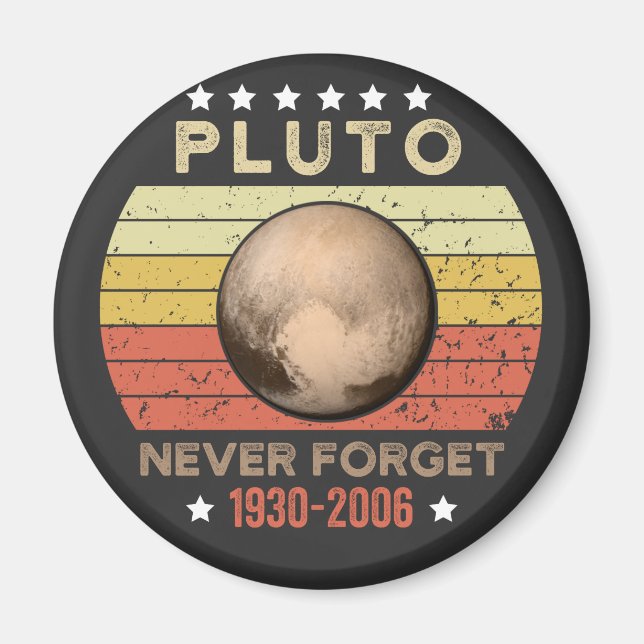 Pluto Never Forget 1930-2006 Magnet (Front)