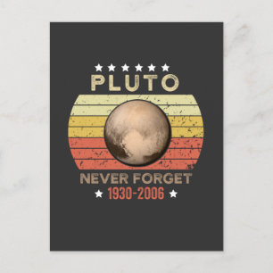 Pluto Never Forget 1930-2006 Postcard