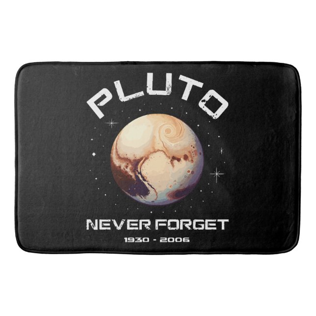 Pluto Never Forget Bath Mat (Front)
