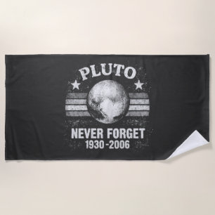 Pluto Never Forget Beach Towel