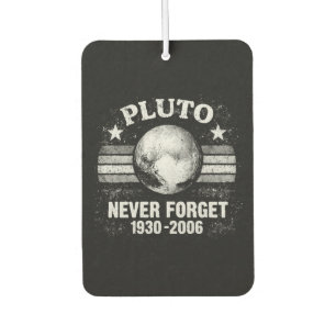 Pluto Never Forget Car Air Freshener