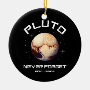 Pluto Never Forget Ceramic Ornament