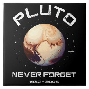 Pluto Never Forget Ceramic Tile