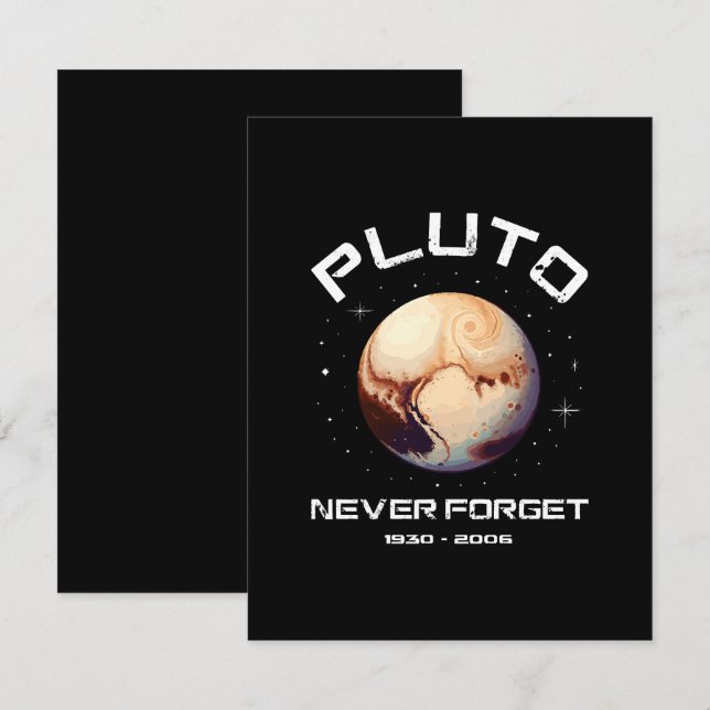 Pluto Never Forget Enclosure Card (Front/Back)