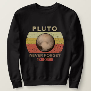 pluto never forget, eris, moon, astronomy, astrono sweatshirt