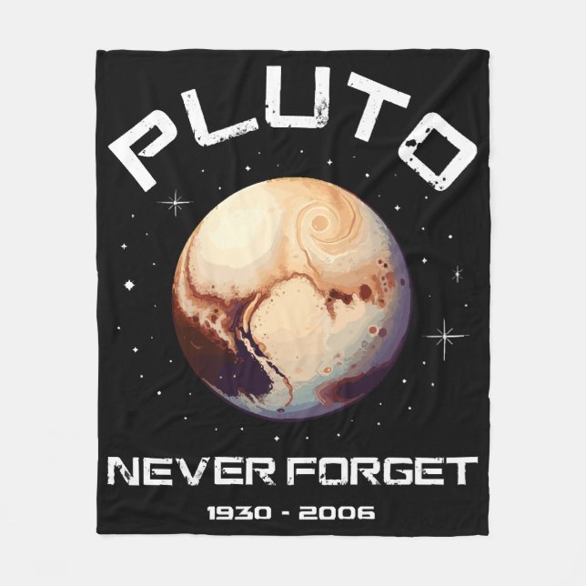 Pluto Never Forget Fleece Blanket (Front)