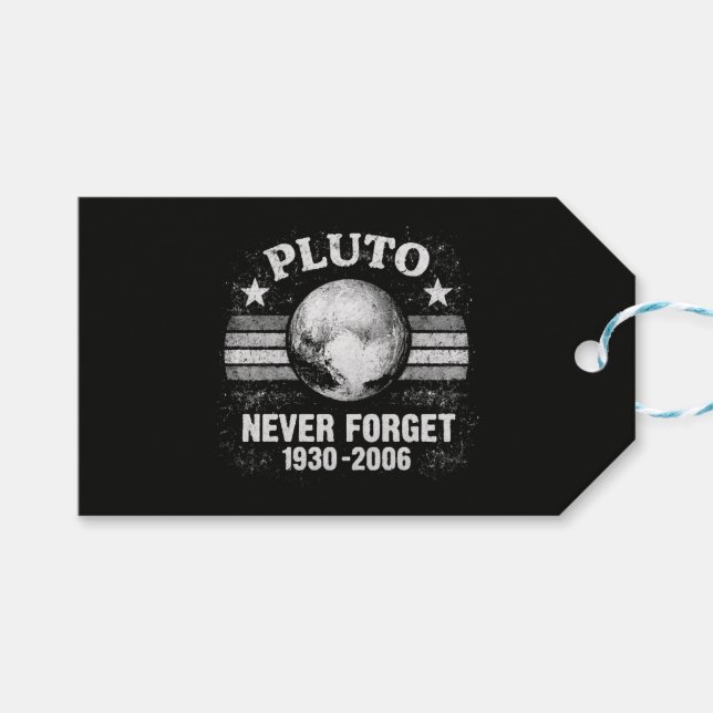 Pluto Never Forget Gift Tags (Front (Horizontal))