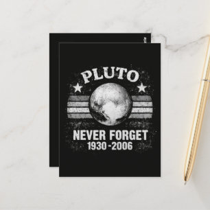 Pluto Never Forget Postcard