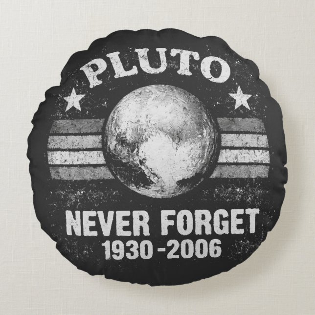 Pluto Never Forget Round Cushion (Front)