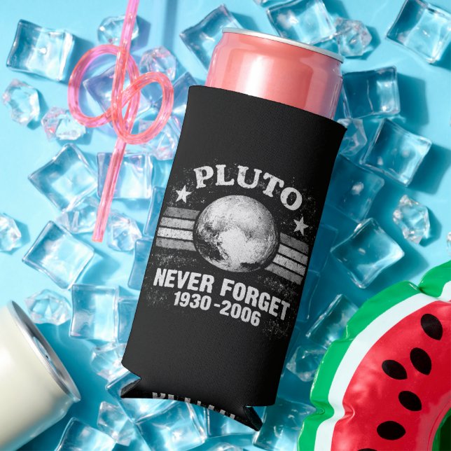 Pluto Never Forget Seltzer Can Cooler (In Situ Summer)
