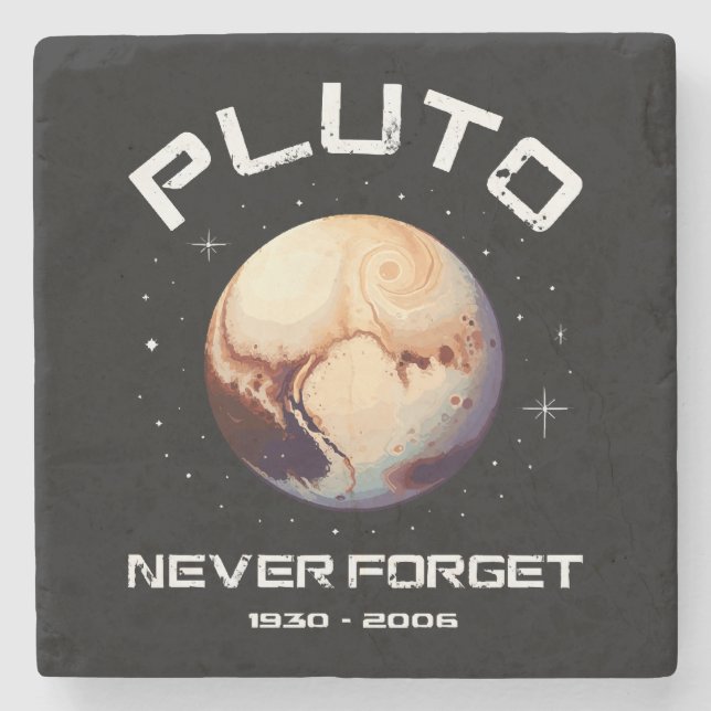 Pluto Never Forget Stone Coaster (Front)