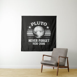 Pluto Never Forget Tapestry