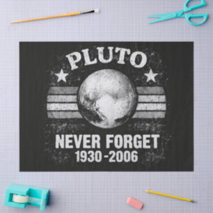 Pluto Never Forget Tissue Paper