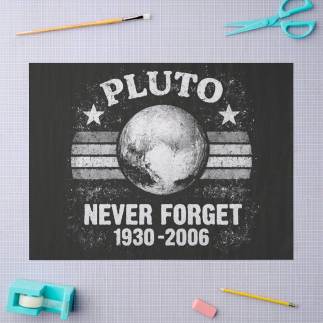 Pluto Never Forget Tissue Paper (Craft)