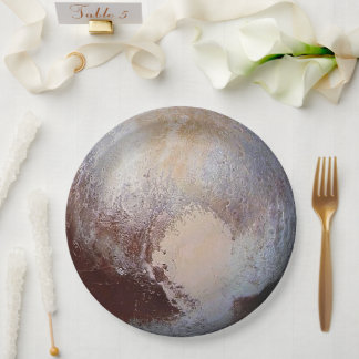 Pluto paperplate from the Cosmic Party Collection Paper Plate