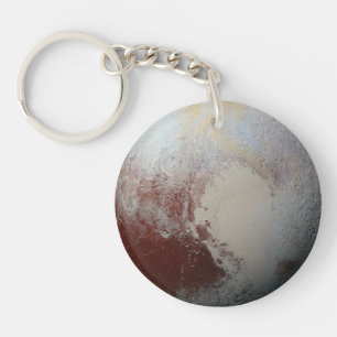Pluto planet key ring