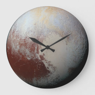 Pluto planet large clock