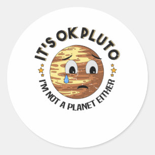 Pluto Planet Pluto Day Classic Round Sticker