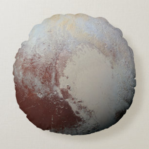Pluto planet round cushion
