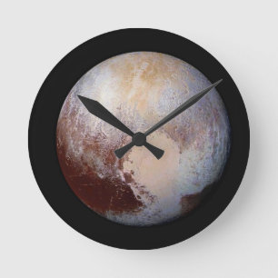 Pluto Round Clock