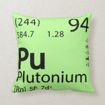 Plutonium Pu Pillow | Periodic Pillow | Science!