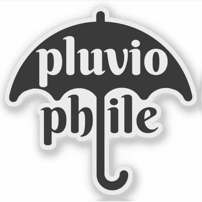 Pluviophile - v3 (black) (Front)