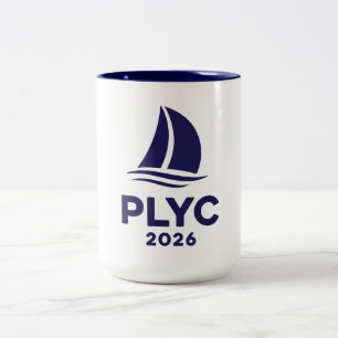 PLYC 2026 White Mug with Navy Interior 