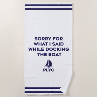 PLYC Boat Docking Towel