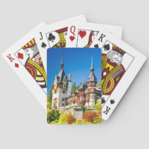 Plying cards Peles castle Sinaia