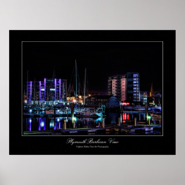 Plymouth Barbican View gallery-style Poster (Front)