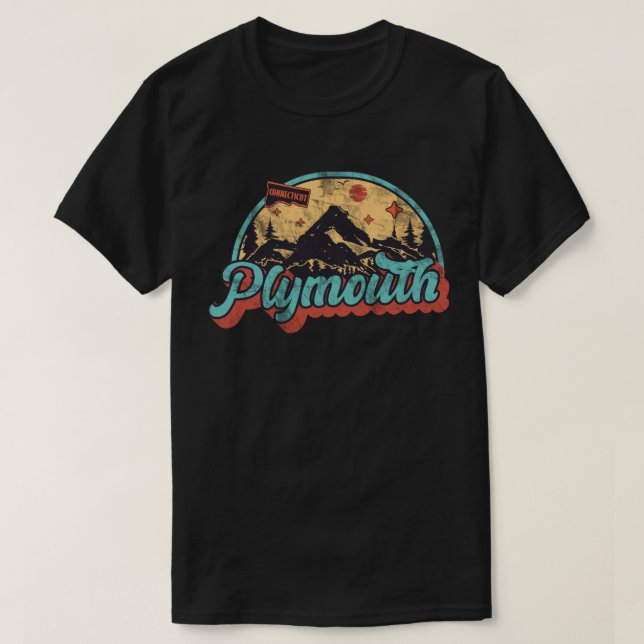 Plymouth, Connecticut T-Shirt (Design Front)