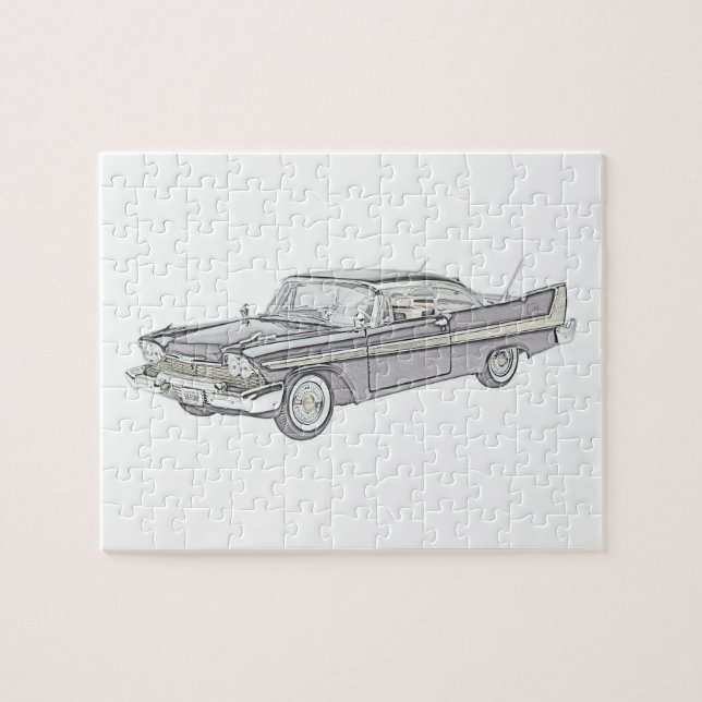 Plymouth Fury 1958 Jigsaw Puzzle (Horizontal)