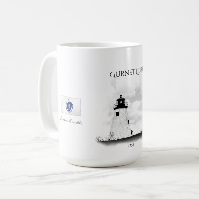 Plymouth (Gurnet) Light Coffee Mug (Front Left)
